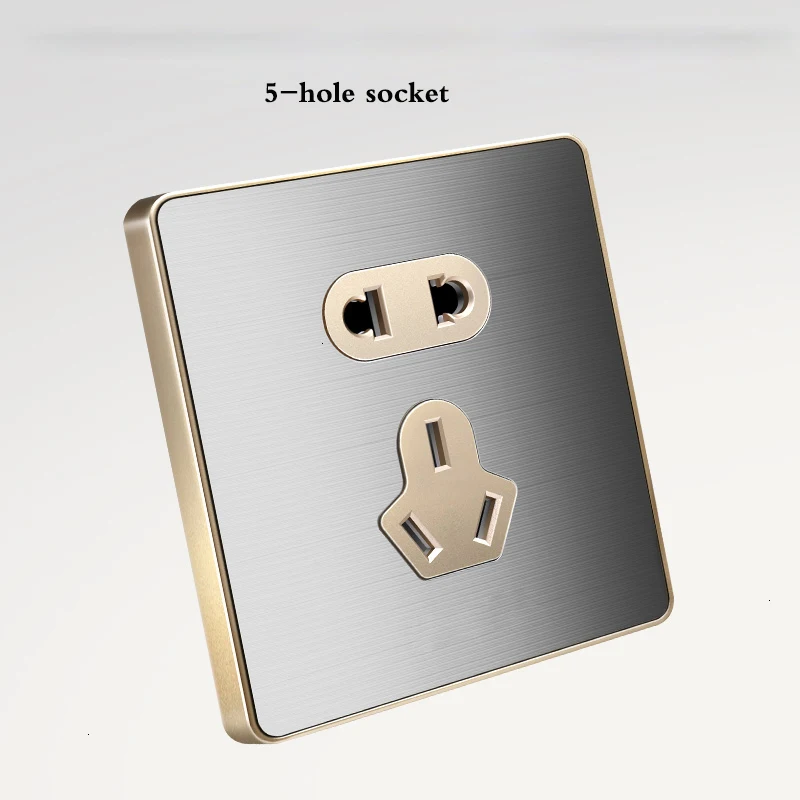 Бытовой матовый переключатель розетка панель 5 отверстий USB разъем 16A кондиционер розетка 1 банда 2 банды 3 банды 4 банды 1 способ 2 способ переключатель