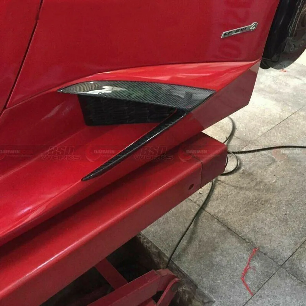 Автомобильные Боковые разветвители из углеродного волокна фартук с губами чехол