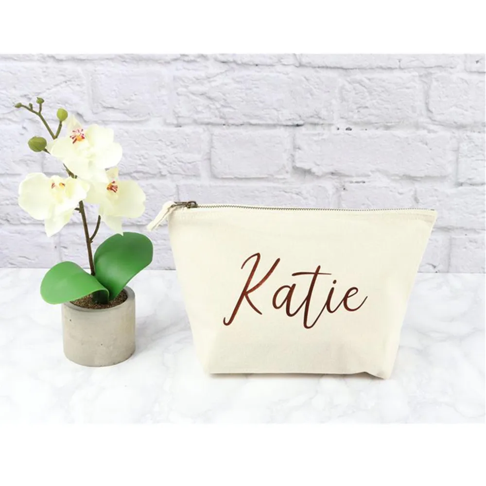 Индивидуальная Сумочка для макияжа с именем сценариев сумочка умывания куриных