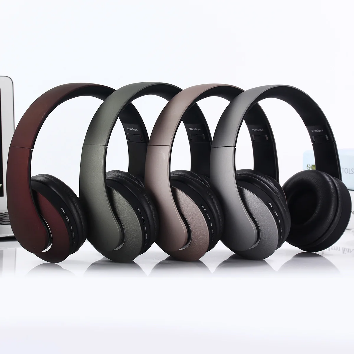 

wireless Bluetooth gaming headset gamer headphones earbuds with card FM BluetoothTM radio