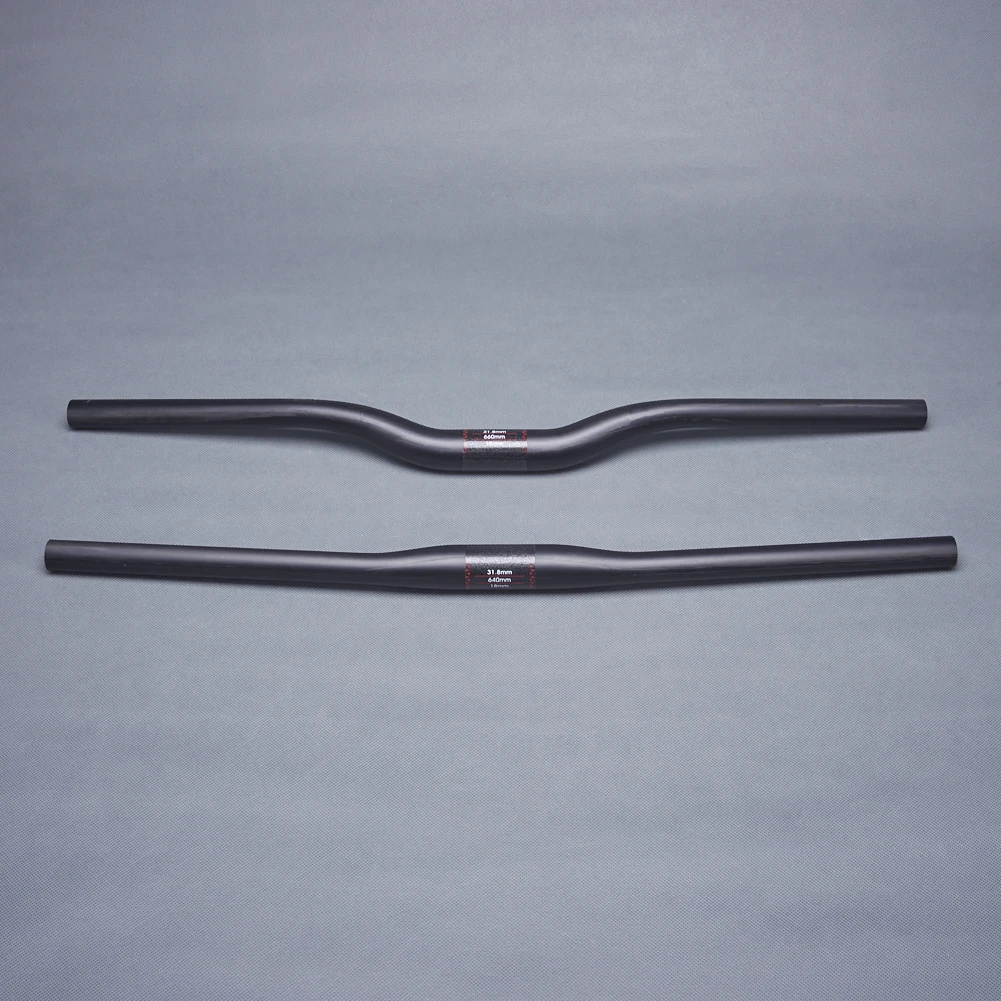 Матовый UD углеродное волокно горный велосипед горизонтальный/одна форма Руль