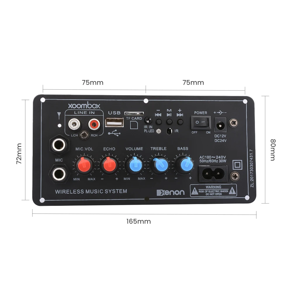 Цифровой усилитель AIYIMA с Bluetooth сабвуфер плата двойным микрофоном усилители для