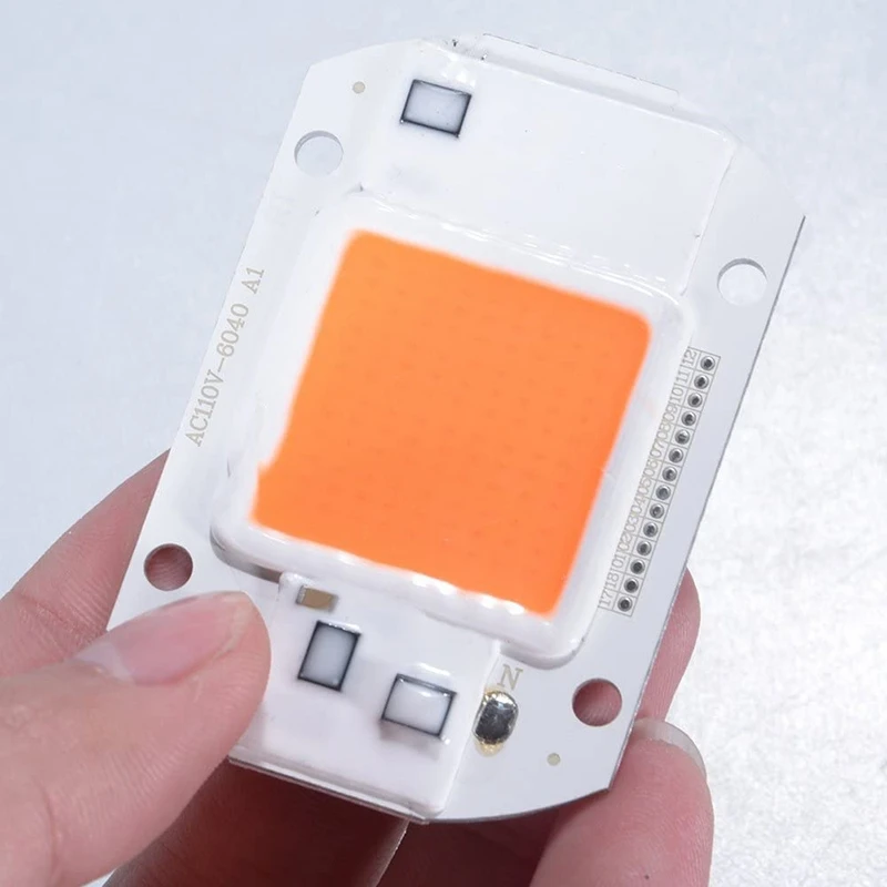 

2Pcs 110V High Power Led Chip,Full Spectrum Plant Grow Light,COB Emitter Diode Components Bead for Flowers