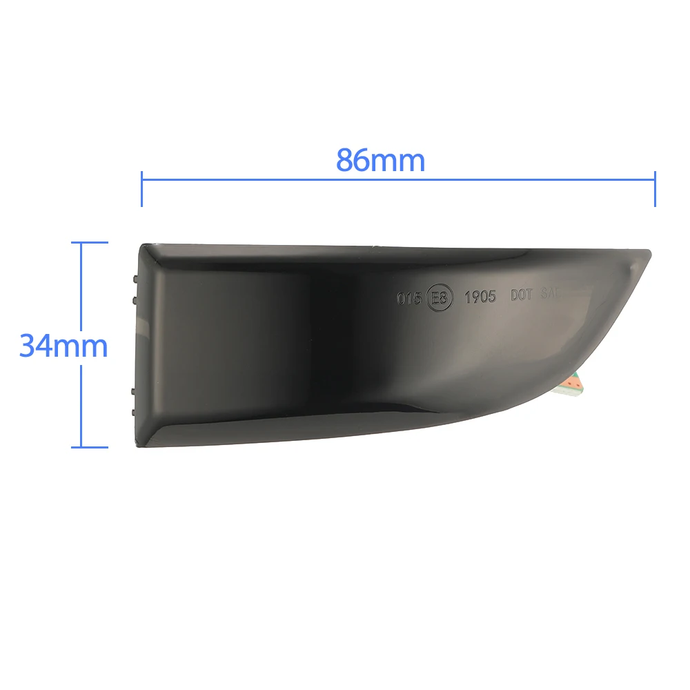 

For Renault Megane MK3 LED Side Wing Rearview Mirror Indicator Blinker Light Dynamic Sequential Flashing Turn Signal Lights