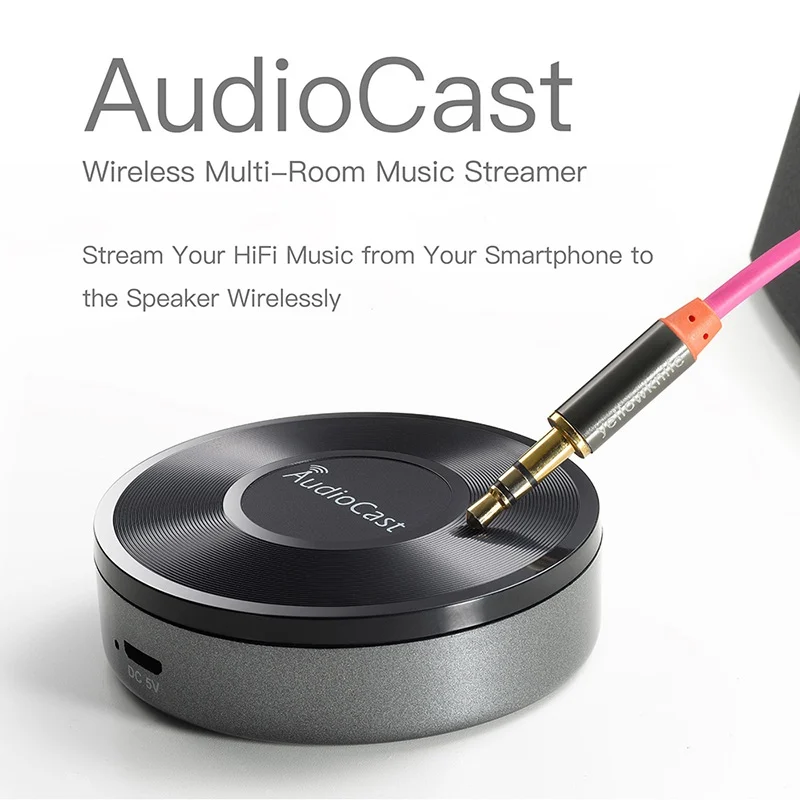 Многокомнатный поток Audiocast M5 DLNA Airplay AdapterWireless Music Streamer wifi Muisc приемник аудио и
