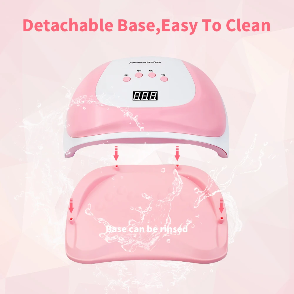 УФ-лампа для маникюра Сушилка ногтей 90/Вт двухручная лампа отверждения УФ-гель с