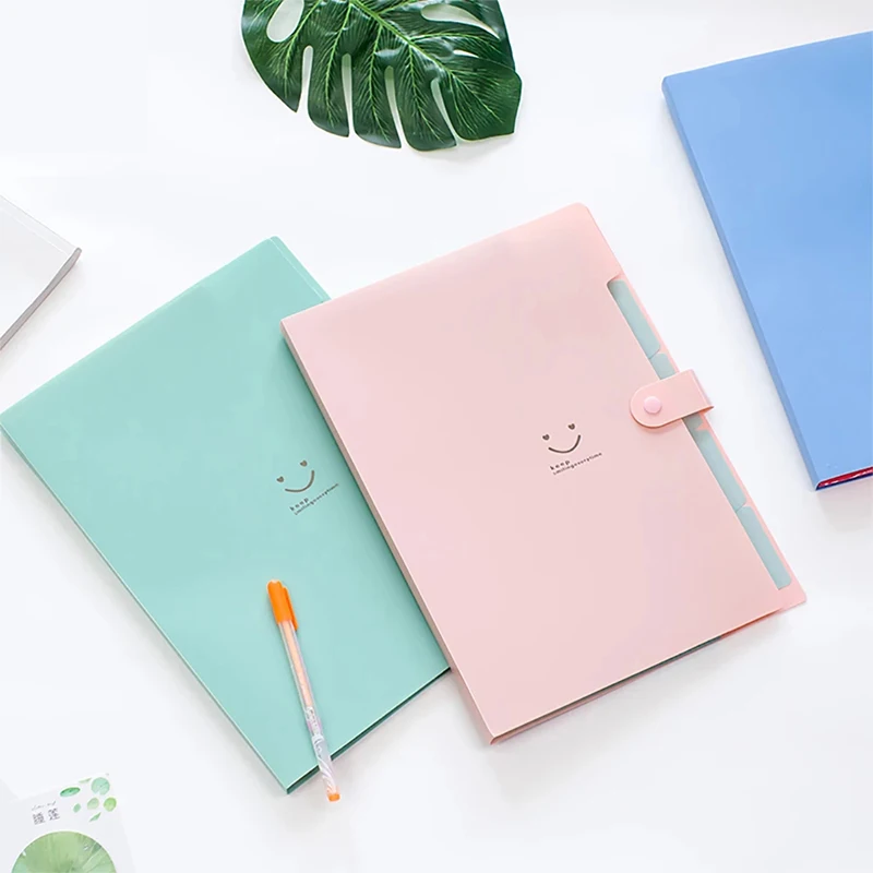 

1PCS Plastic File Folder Office A4 Documents Storage Bag School Stationery Pencil Pouch household Supplies Organize Accessory