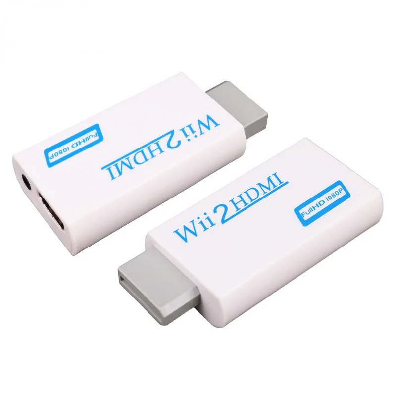 

Wii To HDMI Compatible Converter Adapter Full HD 3.5 Mm Audio Video Cable Output 1080P HD Upgrade for PC