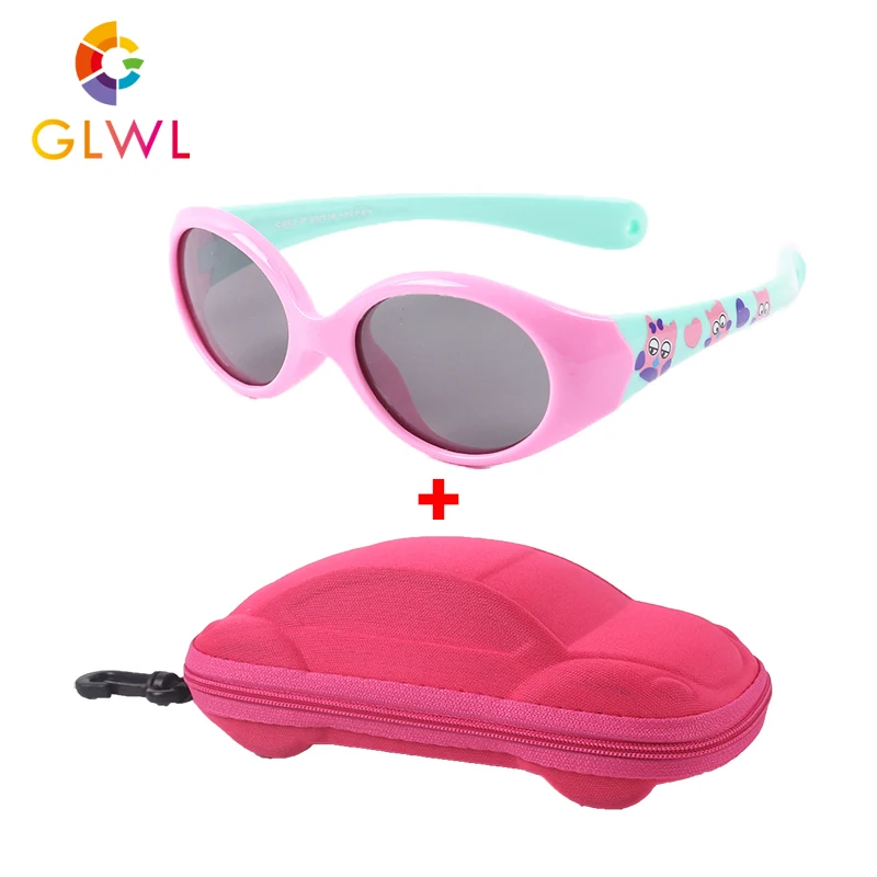 Овальные Солнцезащитные очки для мальчиков и девочек детские поляризационные