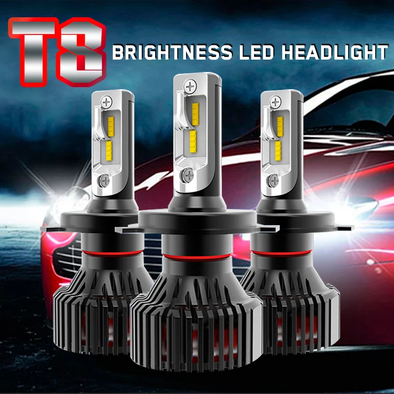 

2 шт., Автомобильные светодиодные лампы T8, 80 Вт, 9007 лм