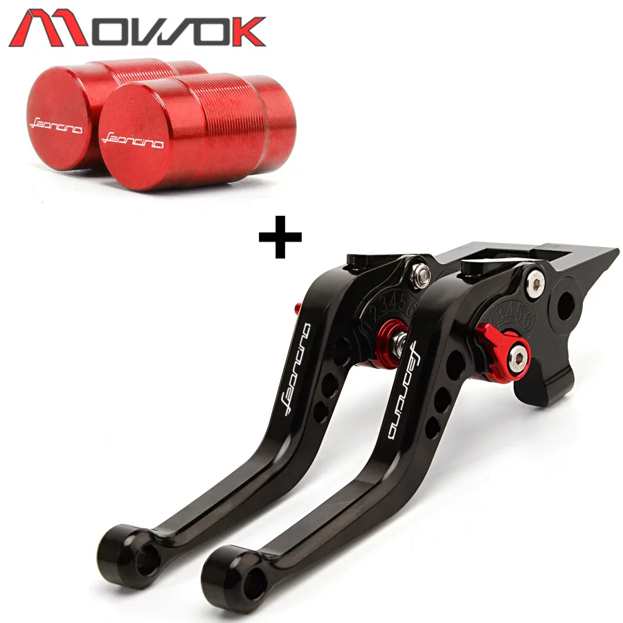 black red A Для Benelli Leoncino 500 leoncinX Leoncino500 аксессуары колпачки для клапанов шин и мотоциклетные короткие рычаги тормоза сцепления - Цвет: black red A