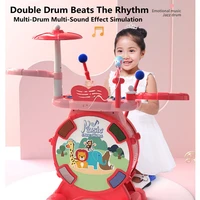 drum kit musical instrument multi function rock drum keyboard musical education parent child interaction electronictoys for kid