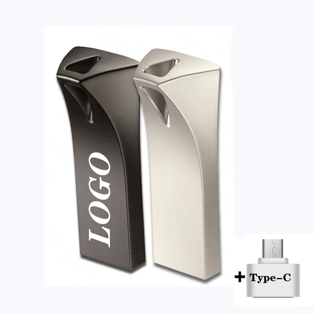 Металлический флеш накопитель 64 ГБ водонепроницаемый 32 Гб 128 256 карта памяти 4 8 16