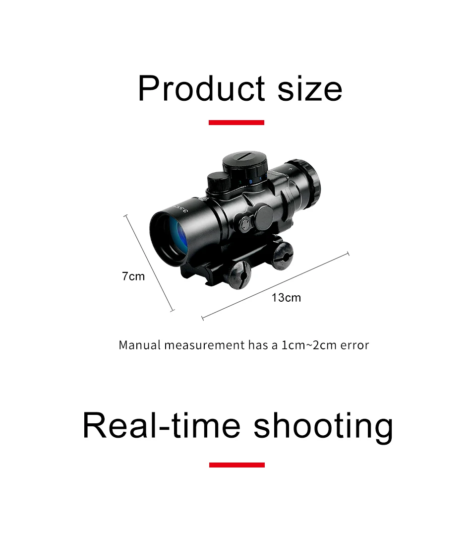 Bestsight 3,5X30 тактический Красный Зеленый Синий прицел оптический прицел охотничьи прицелы с 20 мм рейкой