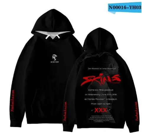 Толстовки с капюшоном Frdun Tommee 3D XXXTENTACION So Cool, модные мягкие толстовки на зиму/осень, новинка, толстовка с длинными рукавами в стиле хип-хоп - Цвет: Черный