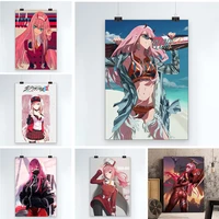 hd prints 002 canvas painting wall art darling in the franxx poster modular anime girl pictures frame home decor for bedroom