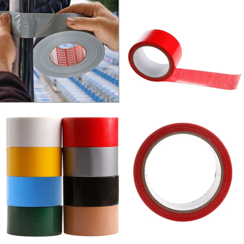 10M x 50mm Waterproof Sticky Adhesive Cloth Duct Tape Roll Craft Repair 8 Color | Канцтовары для офиса и дома