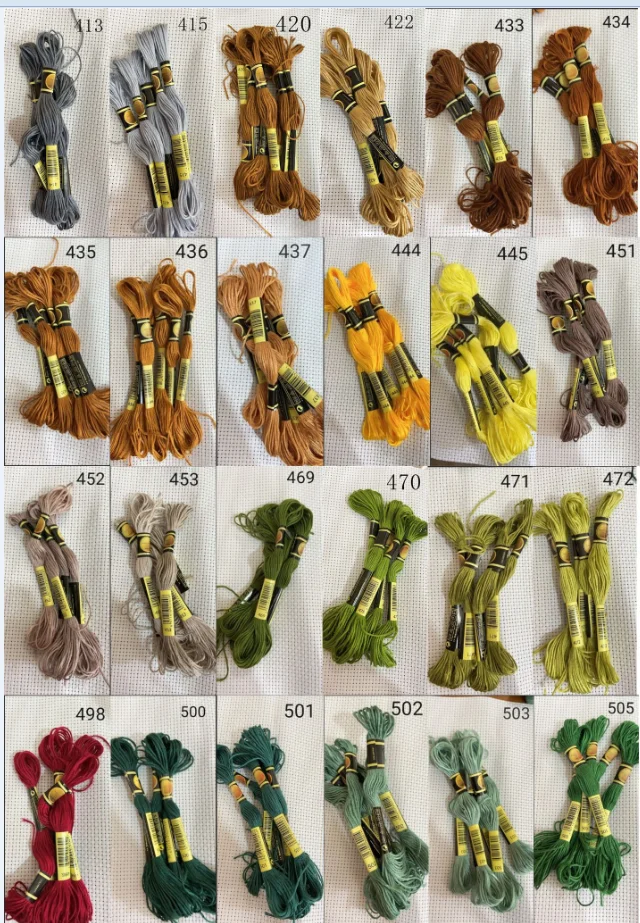 ONEROOM CXC 10 шт. dmc414-505 нитки для вышивки крестом/cross нитки для вышивания крестиком/Цветные нитки на заказ 05