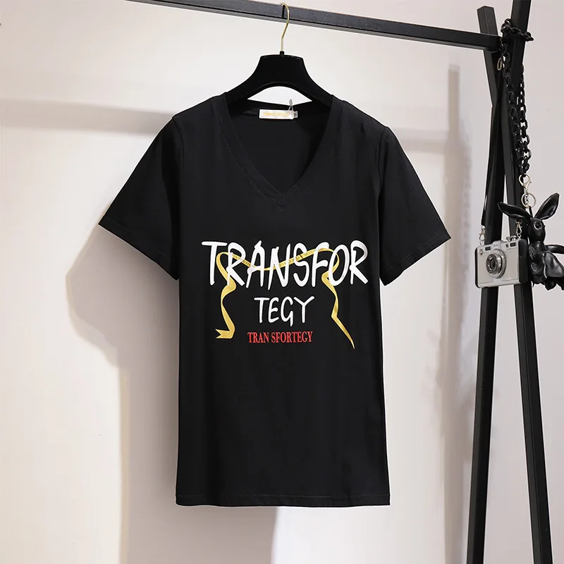 Женские повседневные хлопковые топы свободного покроя с коротким рукавом и