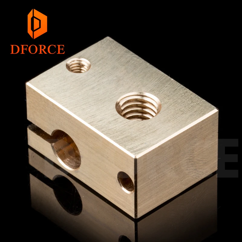 DFORCE 1 шт. медный строительный блок для E3D hotend 3D принтера высокая температура