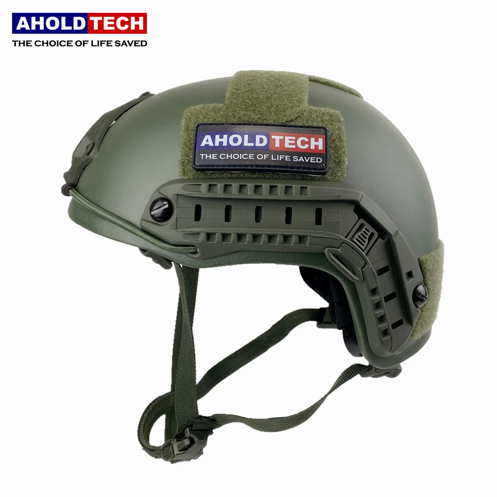 

Aholdtech Genuine ISO NIJ IIIA Lightweight FAST High Cut Style Bulletproof Ballistic Helmet For Army Combat Police Airsoft