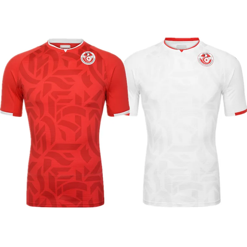 

Men Tunisia Soccer Jersey 2022 Home Away MSAKNI KHAZRI KHALIFA SASSI MAALOUL Football Shirt Kit