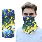 2020 3d печать головной убор шарф Открытый Велоспорт ветрозащитный Анти-пыль теплая маска для лица многофункциональная Солнцезащитная бандана унисекс для взрослых