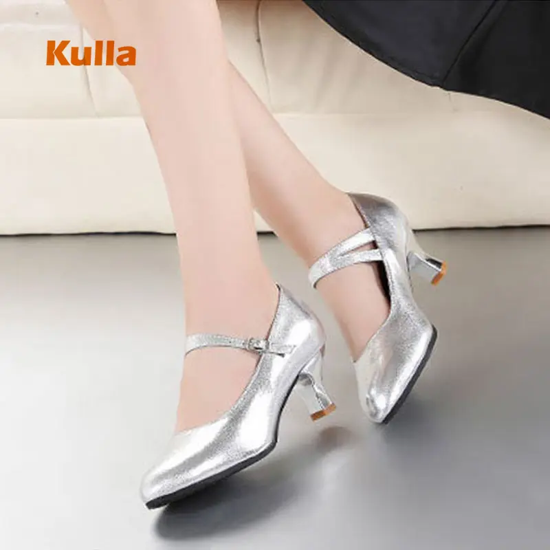 Обувь из натуральной кожи для латинских танцев женщин Женские Сальса Джаз