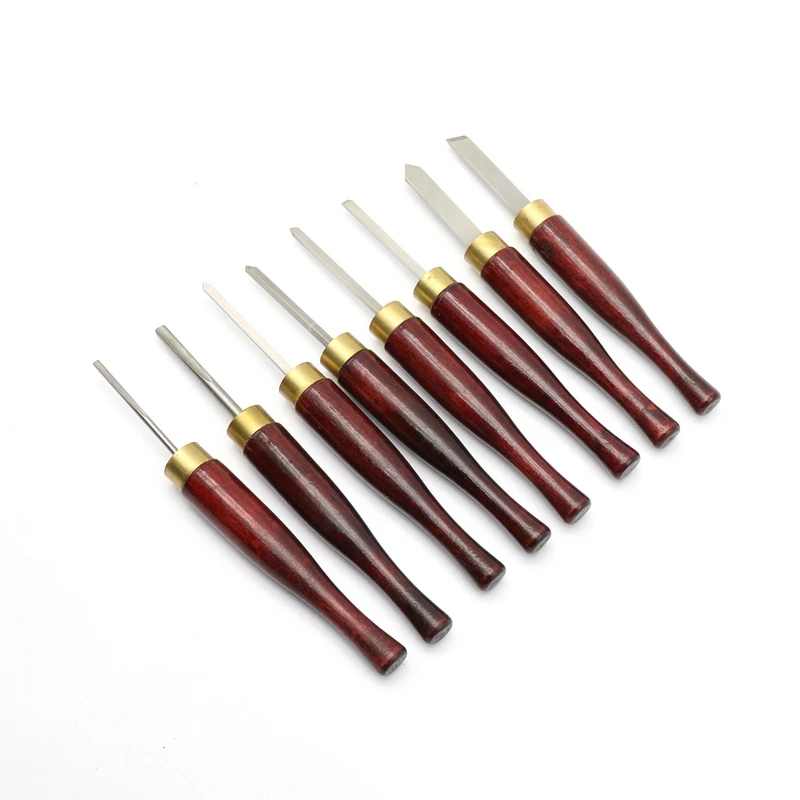 8 шт./компл. резьба по дереву ручная набор стамесок DIY Мини деревообрабатывающий