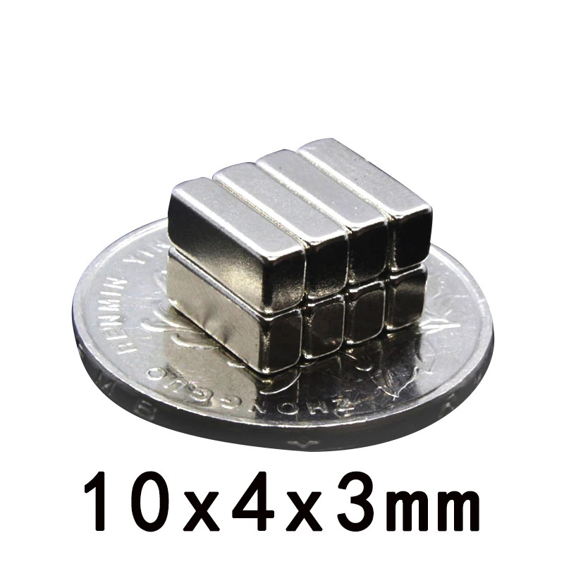 10x4x2 10x4x3 редкоземельный магнит сильный N35 10 мм x 4 блок магнитов постоянная