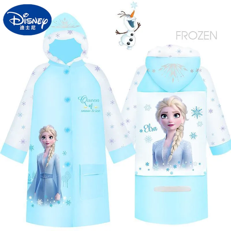 Детский мультяшный пончо Disney плащ дождевик Холодное сердце Эльза Студенческая
