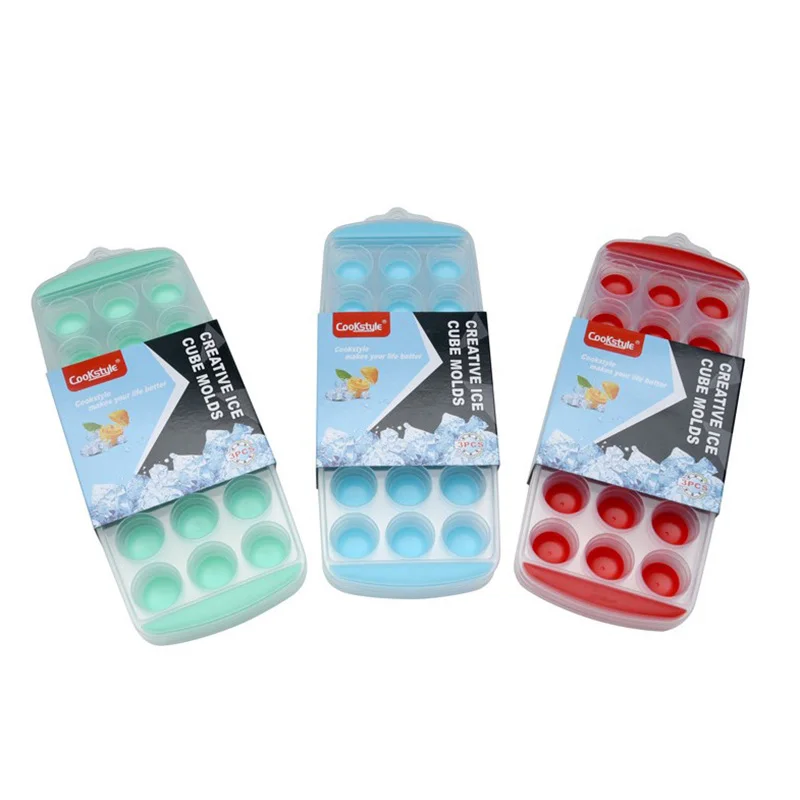 Упругий 21 сетка круглая силиконовая форма для льда TPR мягкая подошва Ведерко пива