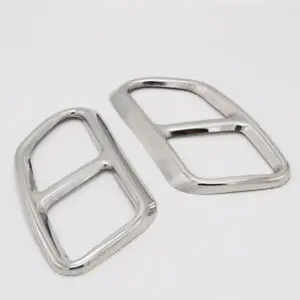 Задний глушитель выхлопной трубы из нержавеющей стали декоративная отделка рамы