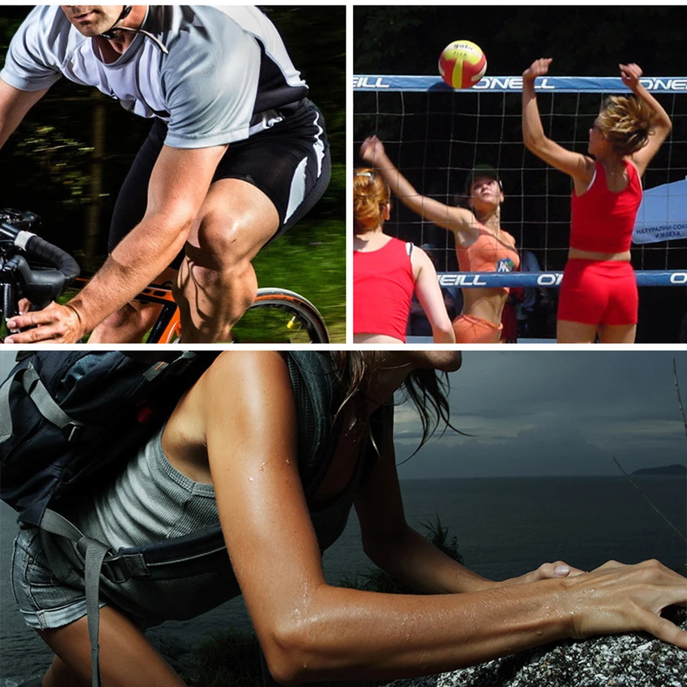 Открытый Кемпинг спорт манжеты для верховой езды рукава бега полосатые