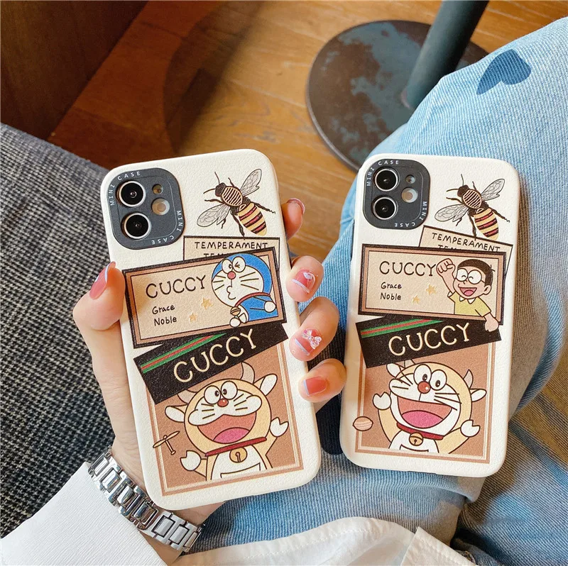 

Doraemon Couple Mobile Phone Cover for iPhone12mini/12promax/11pro/se2/xr/xs/xsmax/8plus/7p creative cartoon mobile phone case