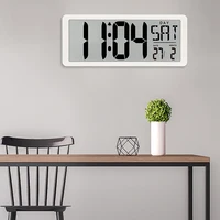 LED Digital Wall Clock Large Number Time Display Alarm Clocks with Date Temperature Table Watch Electronic Clock Horloge Murale
