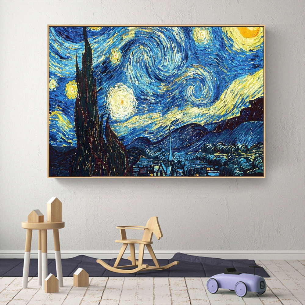 Тканевый постер Доктор Кто Ван Гог на заказ настенные картины из ткани для декора