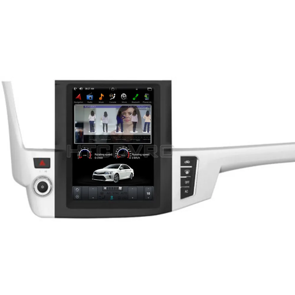 YMODVHT 12 1 дюймов Telsa стиль вертикальный экран четырехъядерный Android 7 2 Гб RAM