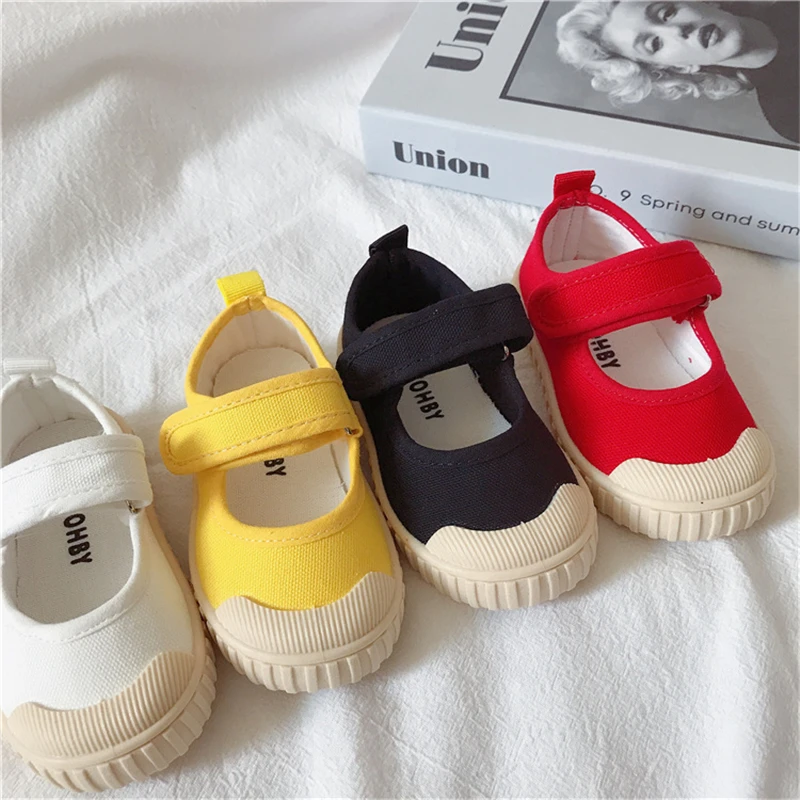 Кеды Детские холщовые От 1 до 6 лет плоская подошва дышащие для начинающих ходить