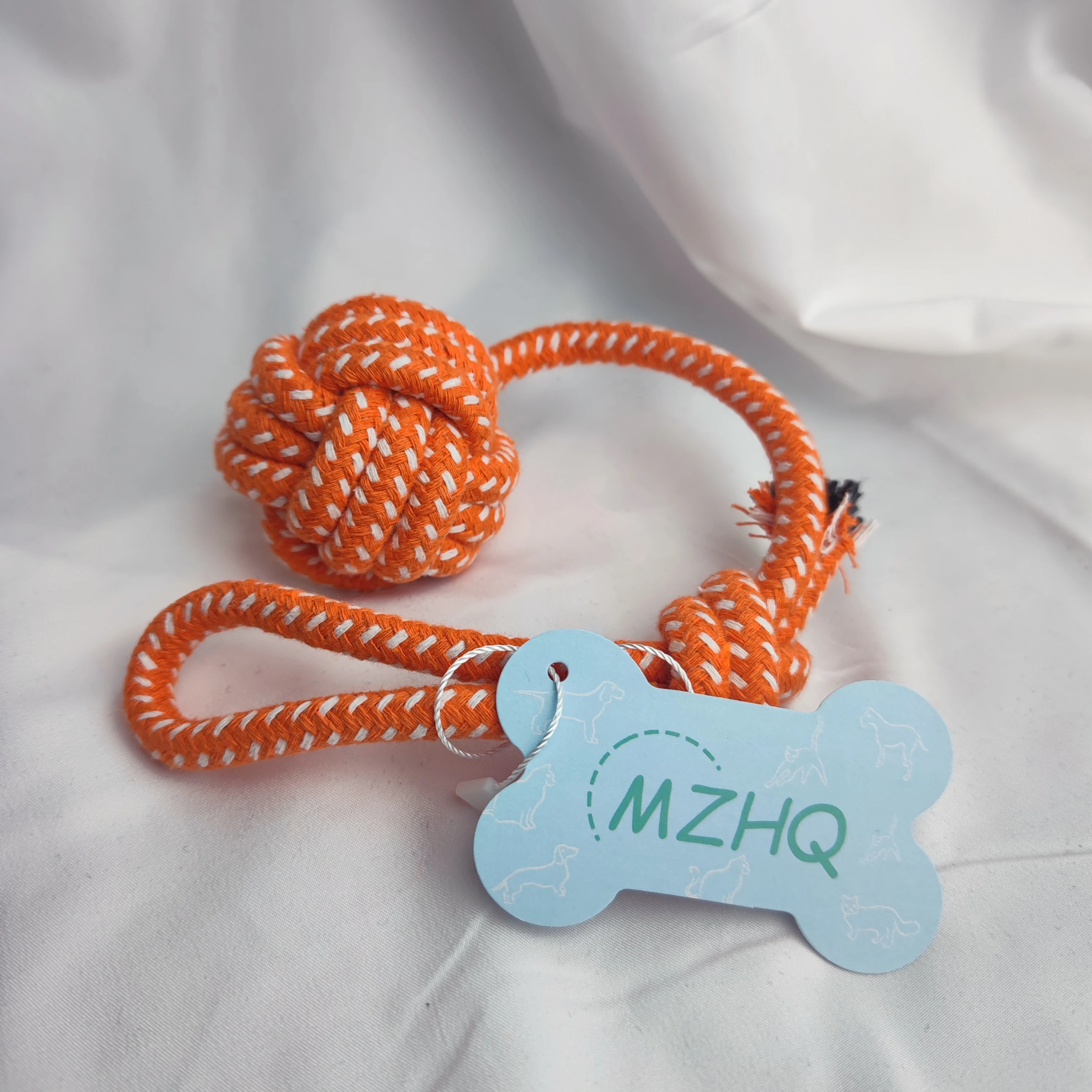 MZHQ Interactive Dog Training Bite-Resistant Toy Ball Soft Cotton Rope Woven Pet Labrador Molar Dogs Gift Toys | Дом и сад