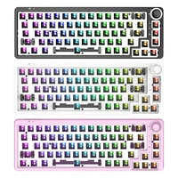 3 modes 60 percent nkro diy mechanical hotswap keyboard kits ergonomic 68 keys rgb wireless gaming keyboard for laptop desktop