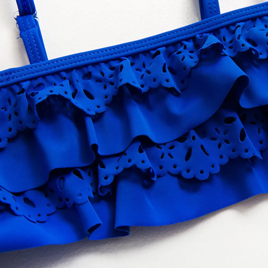 Купальный костюм для девочек-подростков Раздельный купальник купальный девочек