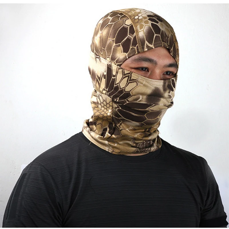 

Balaclava Full Face Mask Cycling Hunting Mountaineering Hiking Breathable Mask Tactical Airsoft Paintball Camouflage Headgear