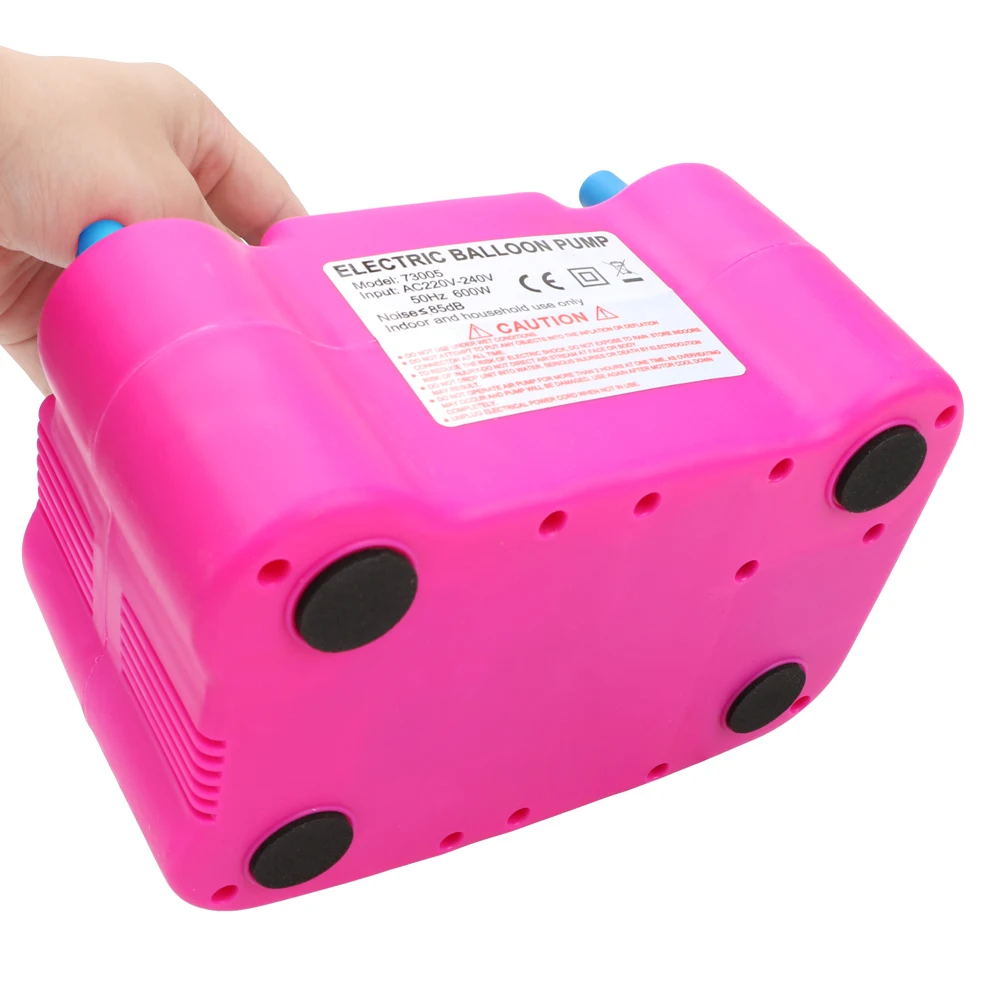 

Electric Balloon Inflator Pump High Voltage Double Hole Air Compressor Portable Air Blower Balloon Pump EU Plug Party Accessory