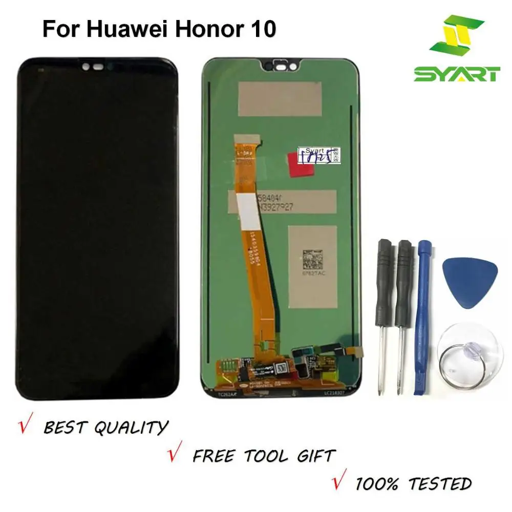 Протестированный 5,84 ''для huawei honor 10 ЖК-дисплей+ кодирующий преобразователь сенсорного экрана в сборе Замена COL-L29 honor 10