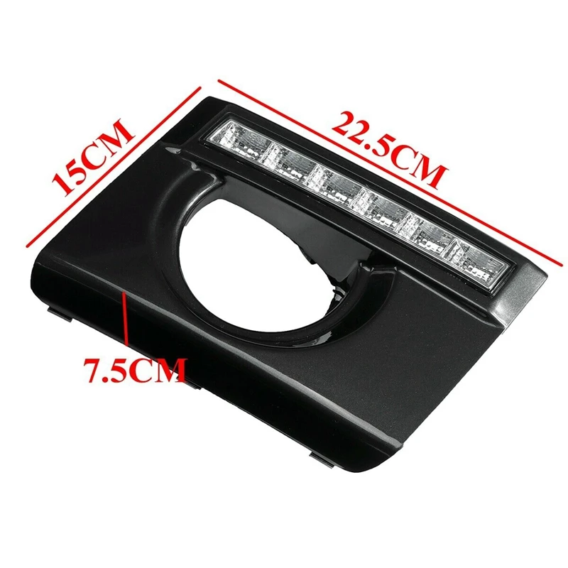 1 Pair Car Daytime Running Light DRL LED Daylight Fog Lamp Cover For Hyundai Tucson 2005-2009 | Автомобили и мотоциклы