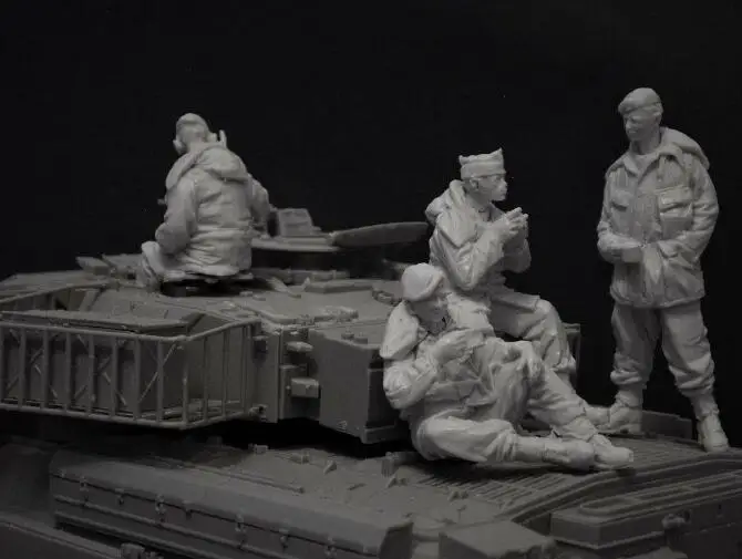 Набор для сборки модели из смолы 1/35 фигурка британских солдат (танк не входит в