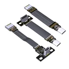 Удлинительный кабель USB3.1 GEN2 Type-E к Type-C, внутренний кабель USB 3,1 E Type Папа-мама, плоский кабель с винтовыми отверстиями для материнской платы
