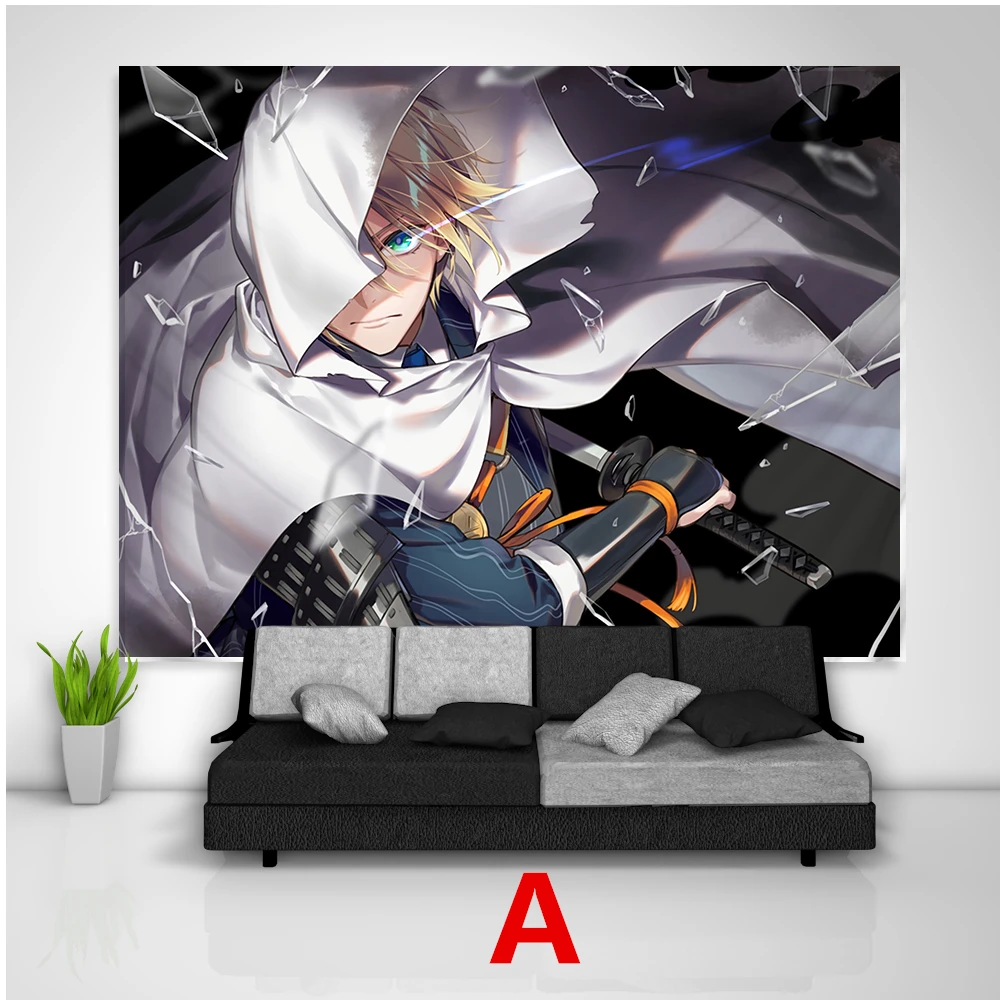 Touken Ranbu Toushirou Chougi Kunihiro гобелен искусство настенный подвесной диван стол покрывало