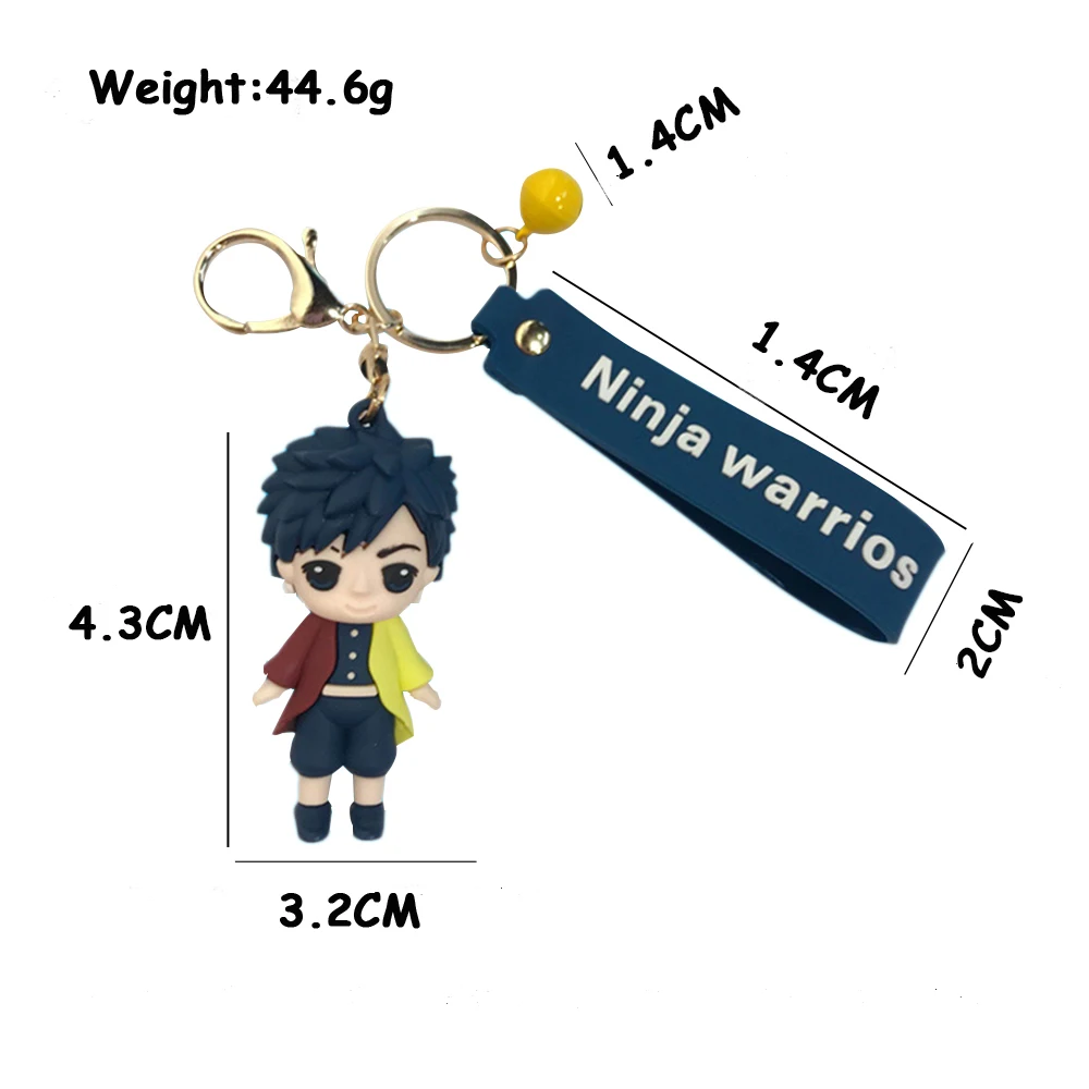 

Anime Demon Slayer Tanjiro Nidouzi Inosuke Zenizu Keychain Cosplay Cute Cartoon Doll Key Chain Bag Pendant Car Keyrings